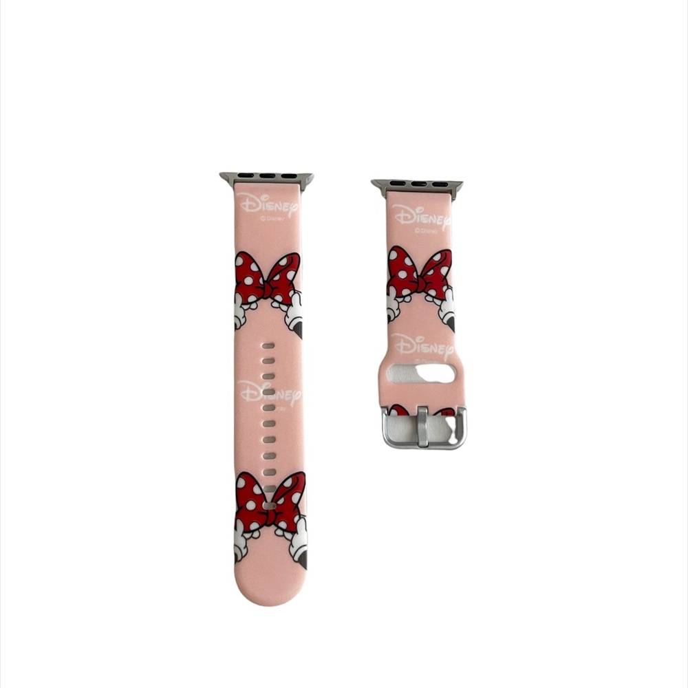 Disney Pink Minnie Mouse Bow Apple Watch Band